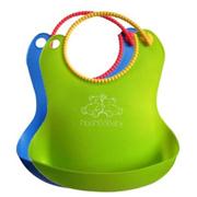 圍嘴兜,雙色圍兜,矽膠兒童圍兜